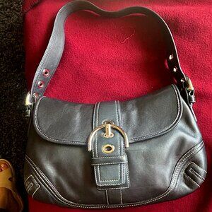 Black Coach Purse- Leather